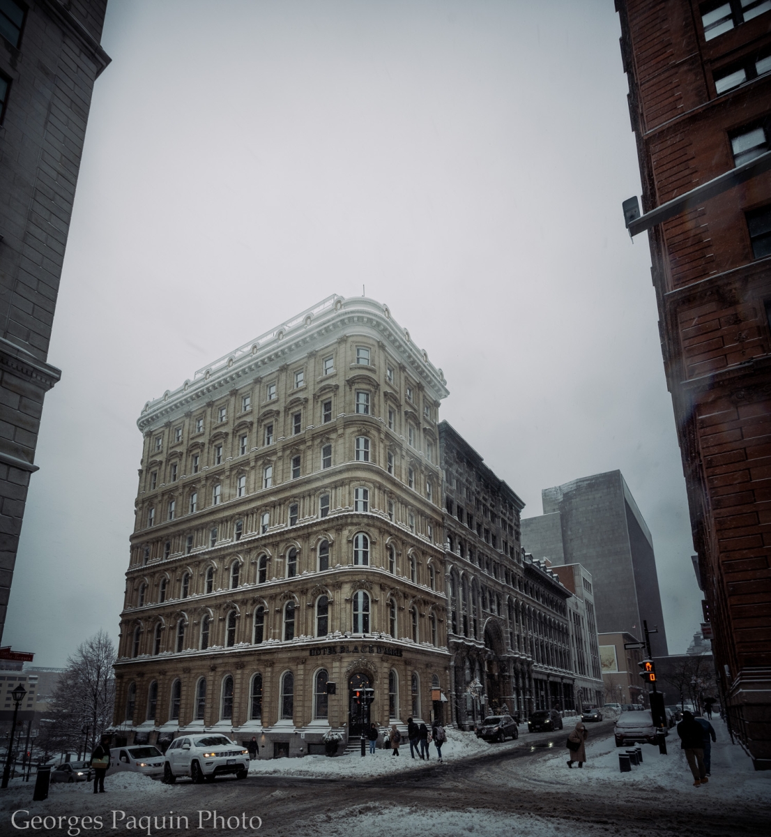 Vieux-Montréal sous la neige.